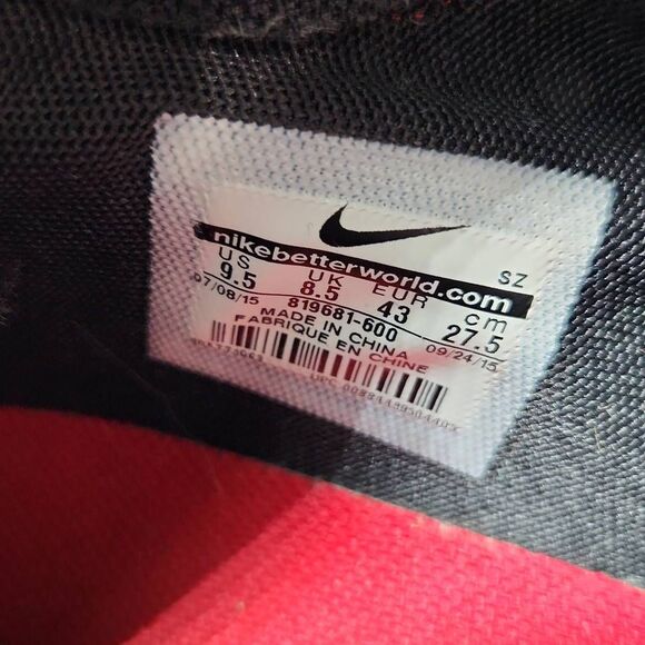 Nike Koth Ultra Mid Kjcrd Gym Red 819681-600 Mens 9.5 - Picture 7 of 9